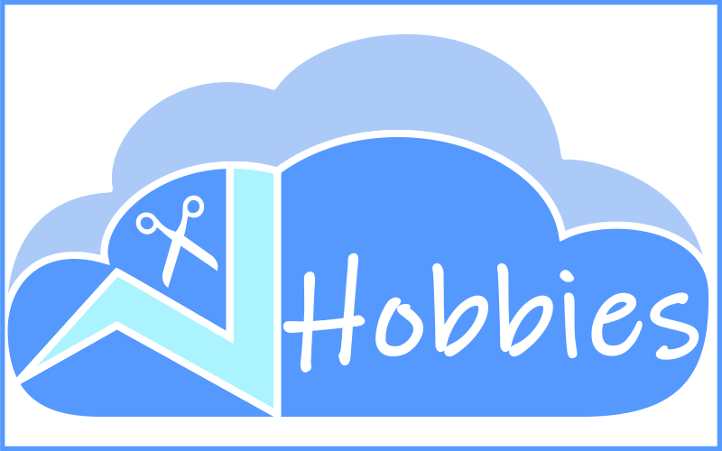 Hobbies on cloud with scissors